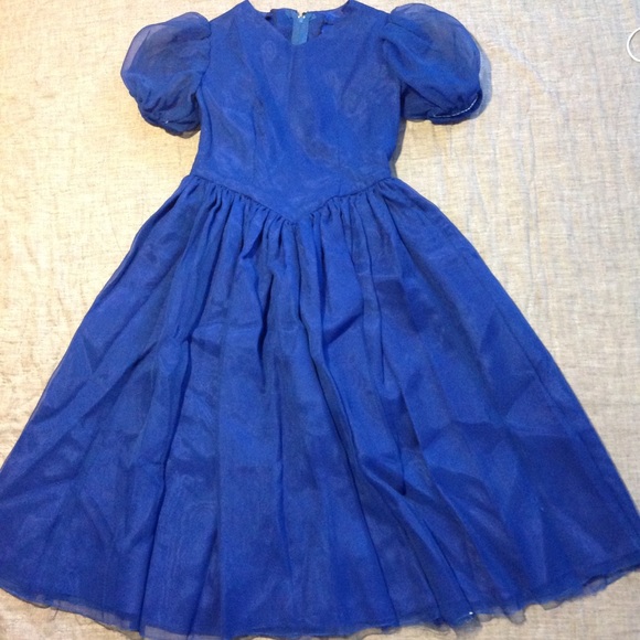 Blue Dress Girl Size 4 - Picture 1 of 3